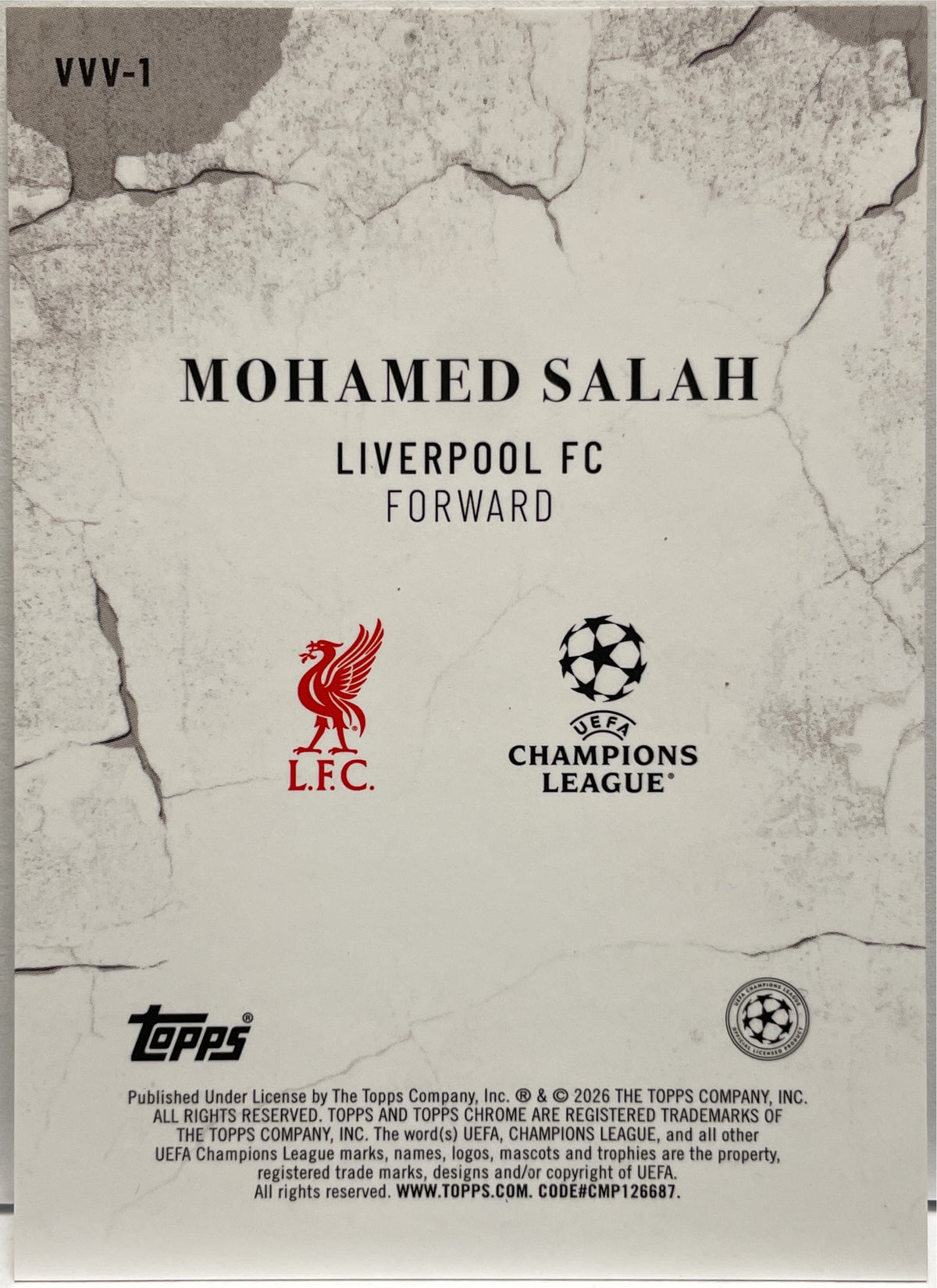 Mohamed Salah Veni Vidi Vici Case Hit Topps Chrome UCC 2025/26