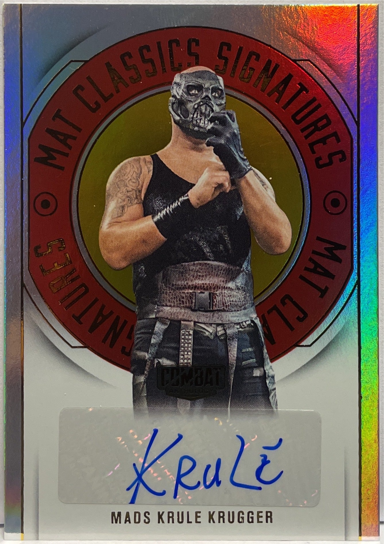 Mads Krule Krugger Autograph Mat Classics Signatures Panini Combat Anthology 2025