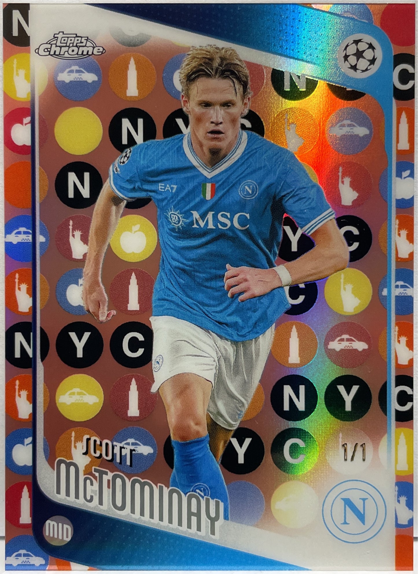 Scott McTominay 1/1 Topps Chrome UCC 2025/26