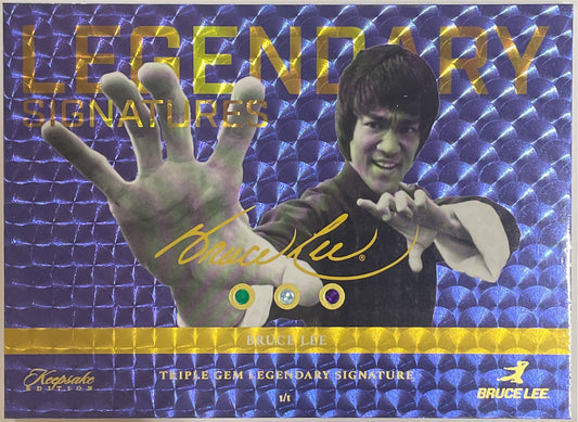 Bruce Lee 1/1 Autograph Triple Gem Legendary Signature Keepsake Edition 2025