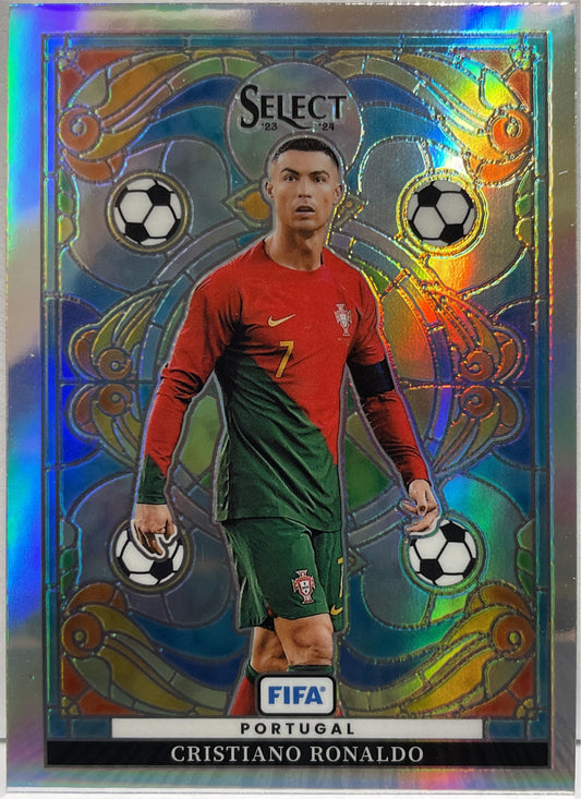 Cristiano Ronaldo Stained Glass Panini Select Fifa 2023/24