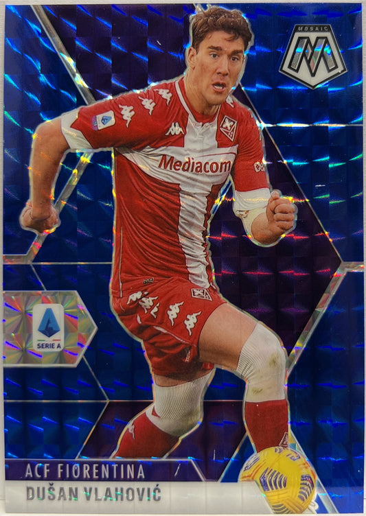 Dusan Vlahovic 57/99 Blue Mosaic Serie A 2020/21