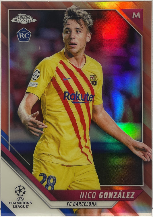 Nico Gonzalez 87/125 Rookie Topps Chrome UCL 2021/22