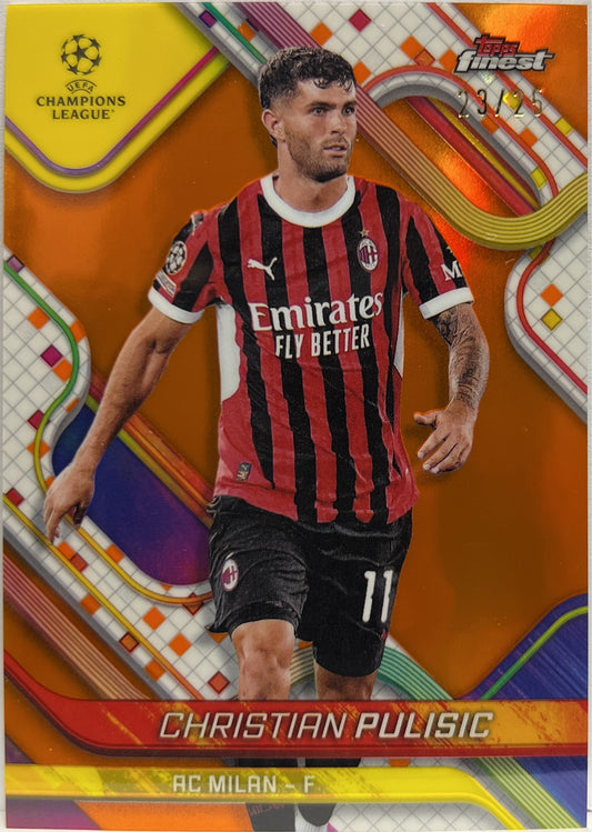Christian Pulisic 23/25 Orange Topps Finest UCC 2024/25