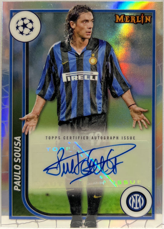Paulo Sousa Autograph Topps Chrome Merlin 2023/24