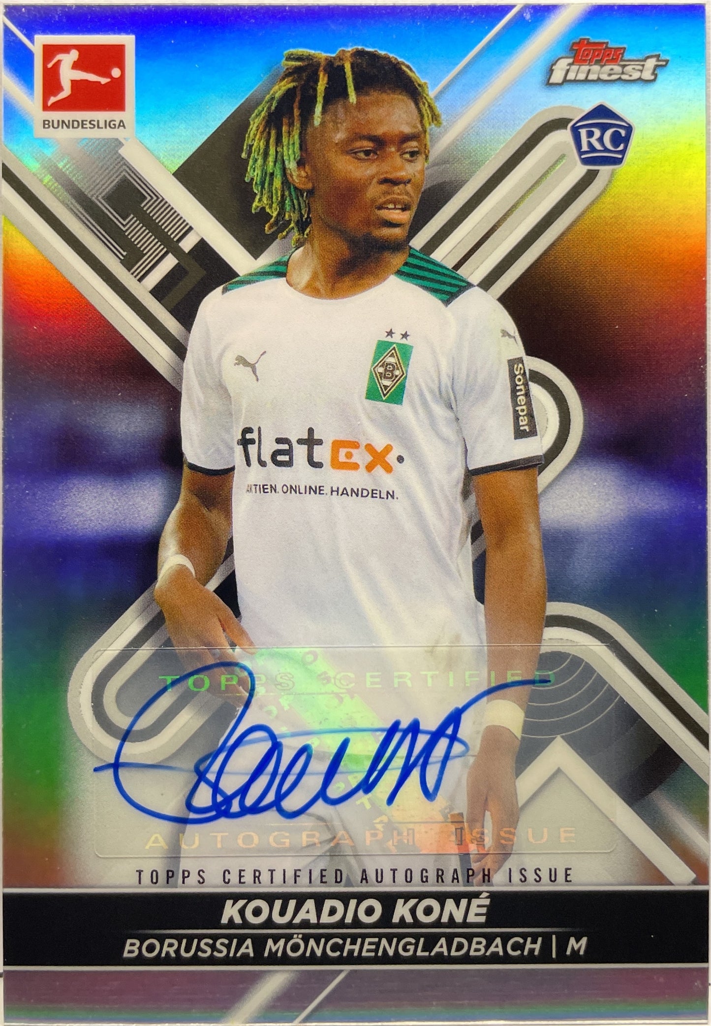 Kouadio Kone Rookie Autograph Topps Finest Bundesliga 2021/22