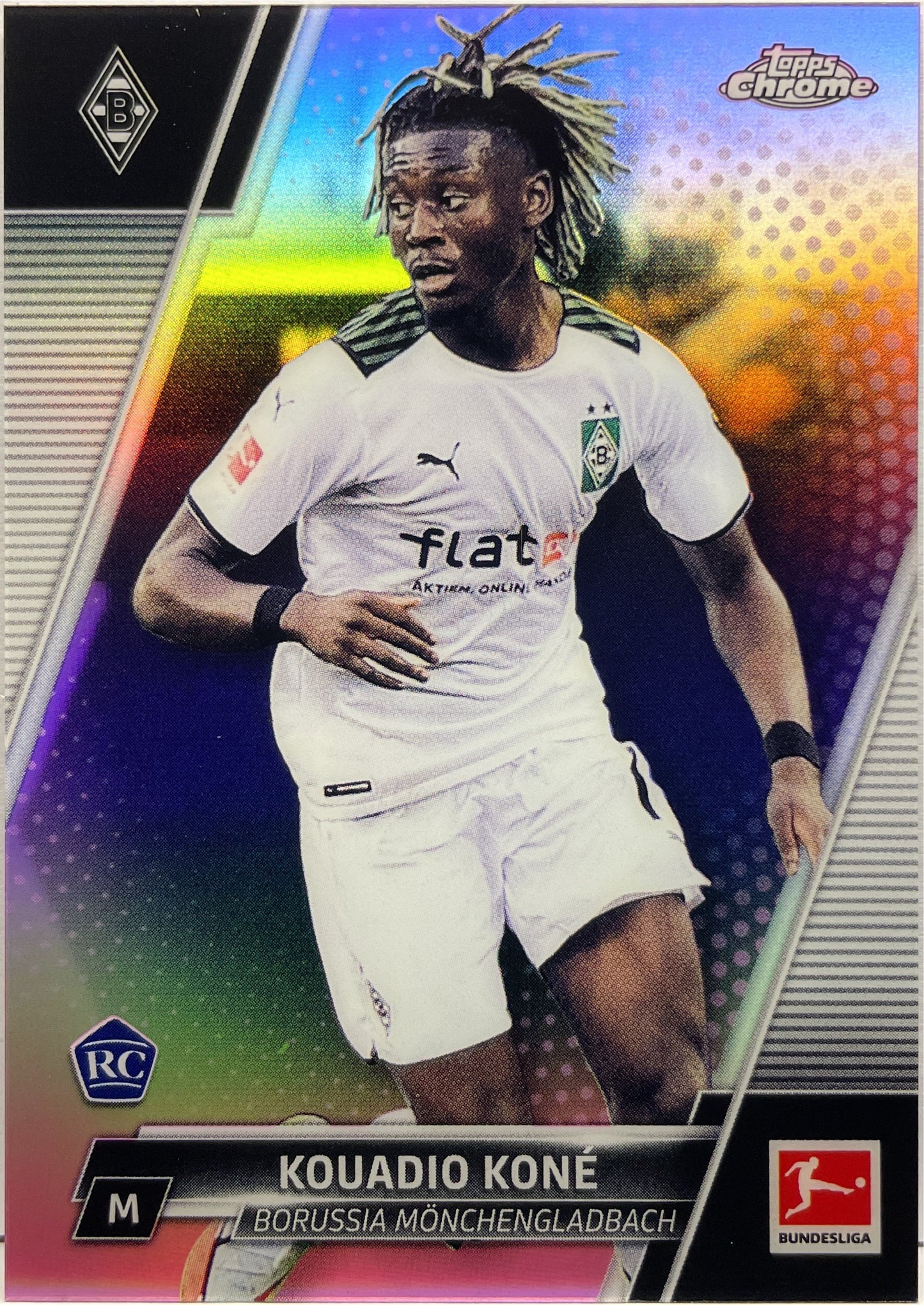 Kouadio Kone 14/75 Rookie Pink Topps Chrome Bundesliga 2021/22