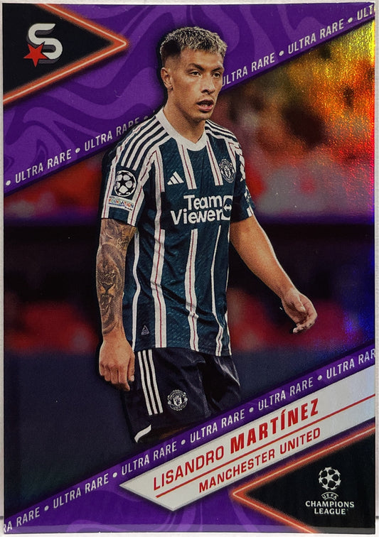 Lisandro Martinez 80/99 Purple Topps Superstars UCC 2023/24