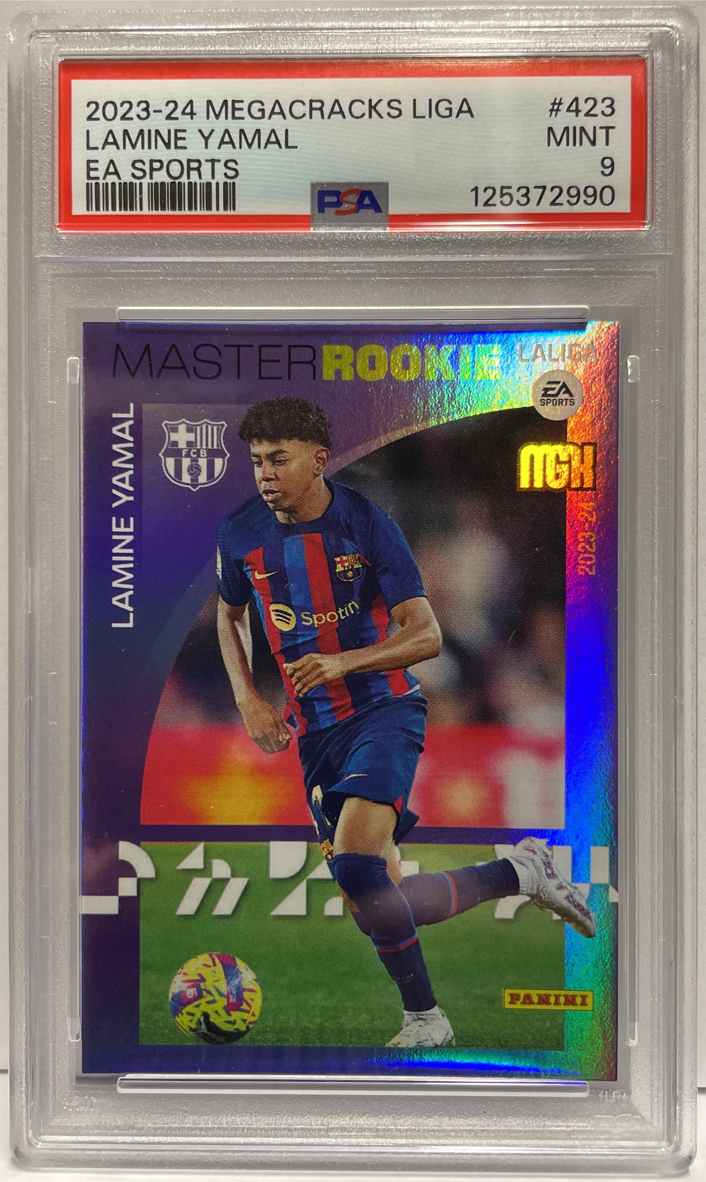 Lamine Yamal Rookie Panini Megacrack La Liga 2023/24 PSA 9
