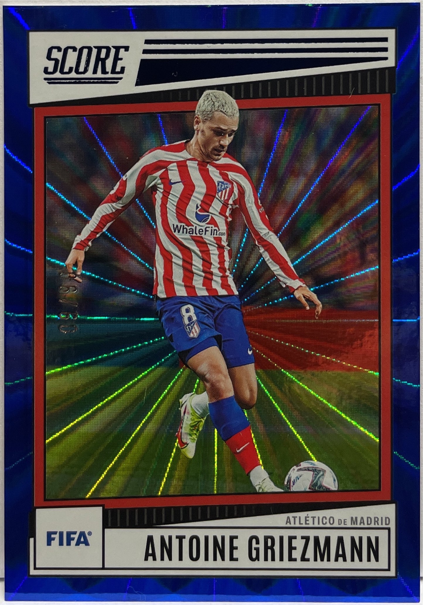 Antoine Griezmann 6/50 Blue Laser Panini Score Fifa 2023/24