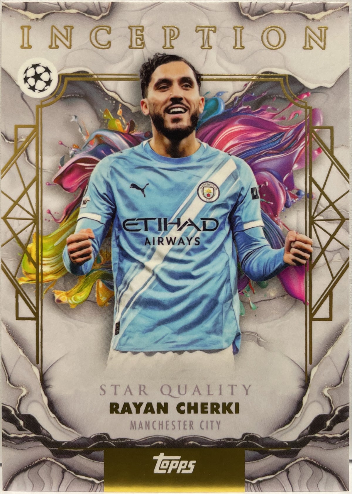 Rayan Cherki Star Quality Topps Inception 2025/26