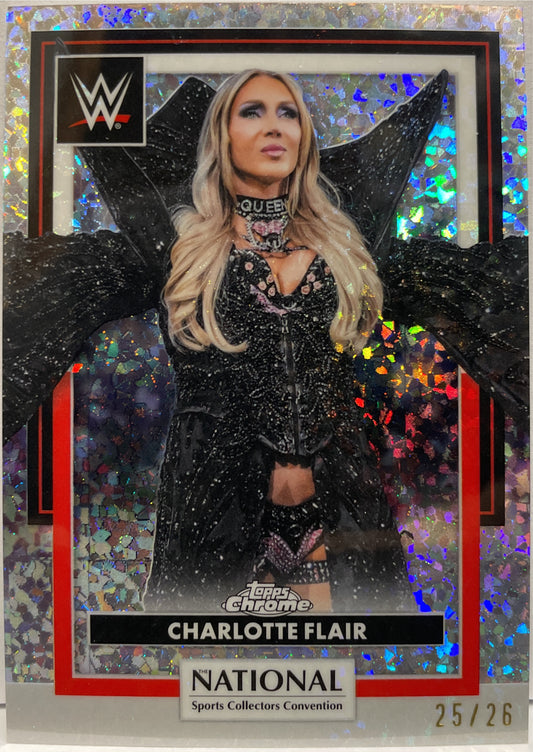 Charlotte Flair 25/26 Topps Chrome WWE National Convention 2026