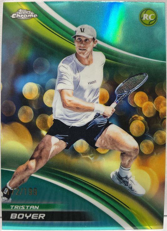Tristan Boyer 172/199 Rookie Aqua Topps Chrome Tennis 2025