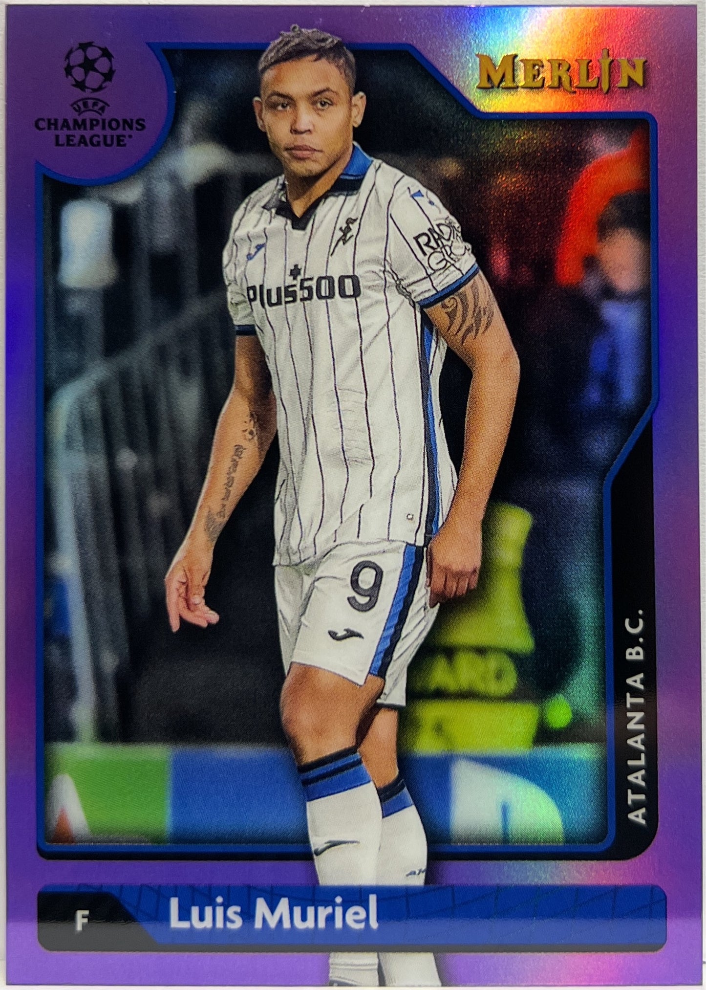 Luis Muriel 2/15 Purple Topps Chrome Merlin 2021/22