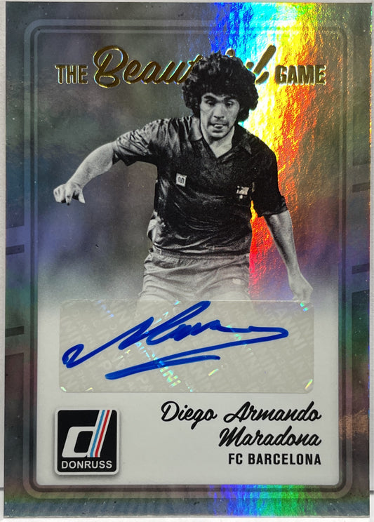 Diego Armando Maradona Autograph The Beautiful Game Panini Donruss Fifa 2016/17