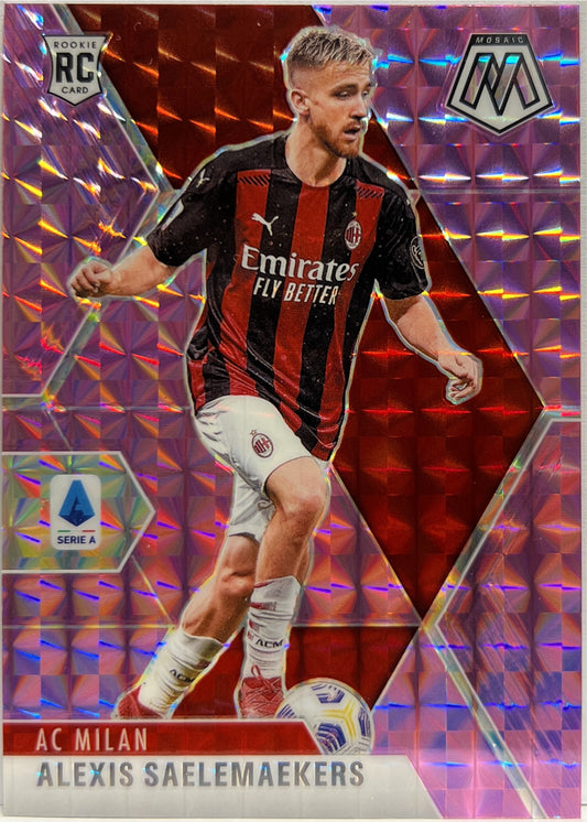 Alexis Saelemaekers 33/49 Rookie Purple Mosaic Serie A 2020/21