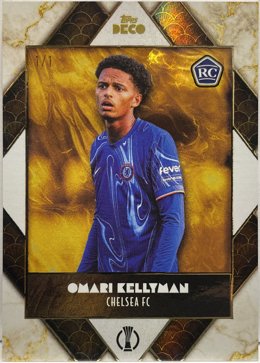 Omari Kellyman 1/1 Rookie Prodigy Topps Deco 2025/26