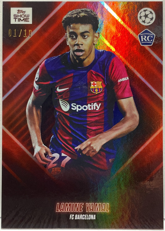 Lamine Yamal 1/10 Rookie Topps Showtime 2023/24
