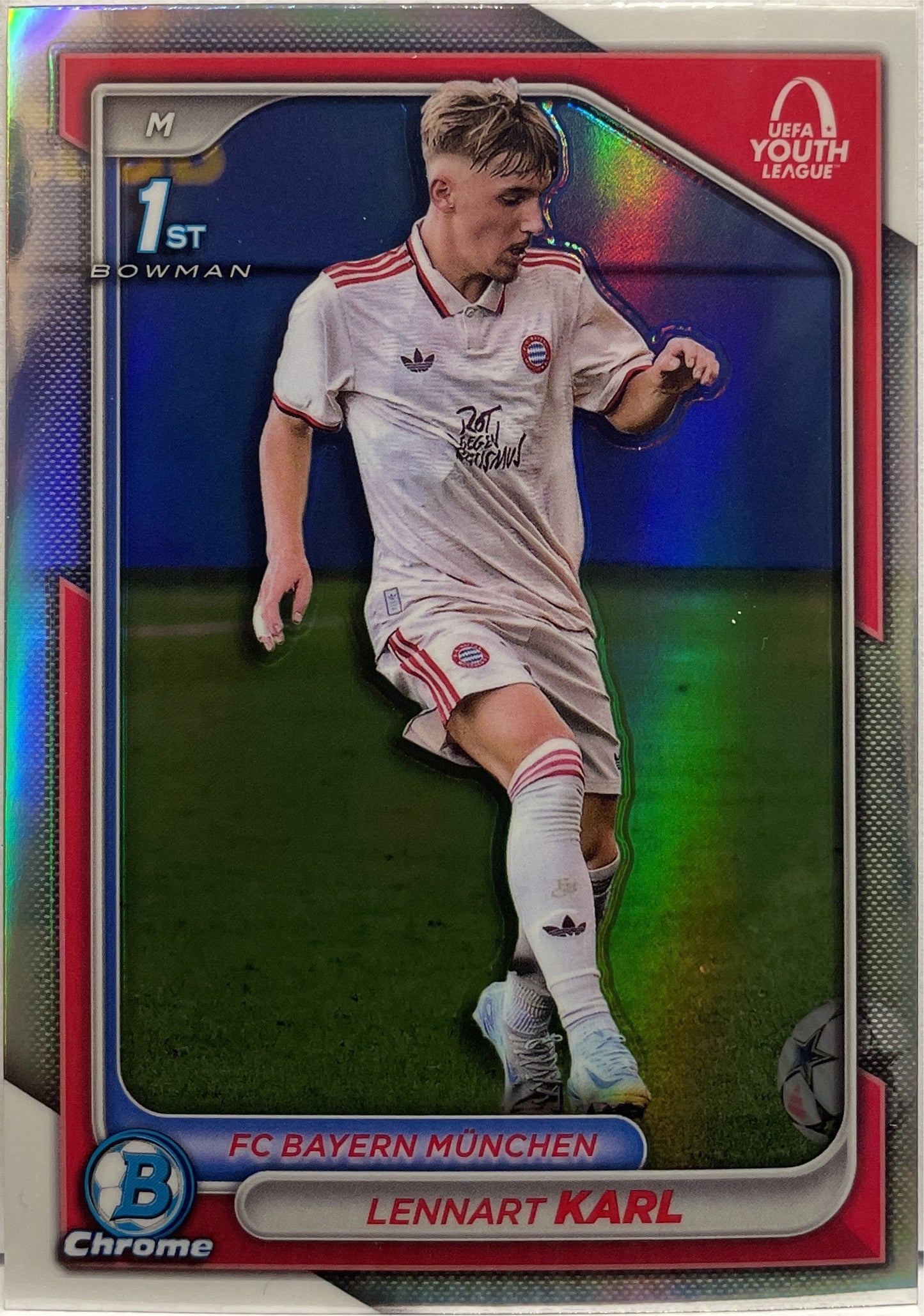 Lennart Karl Refractor 1ST Bowman Uefa Youth League Topps Chrome UCC 2024/25