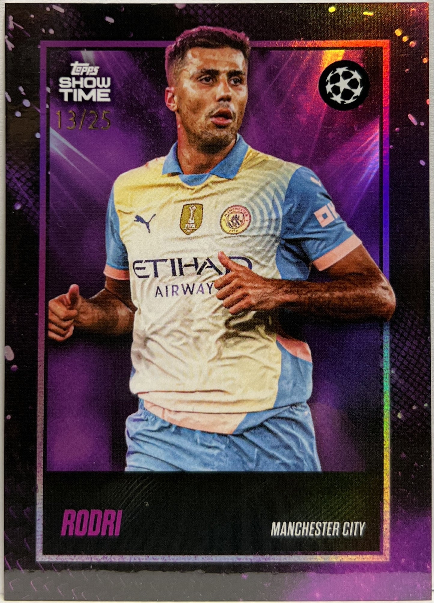 Rodri 13/25 Topps Showtime 2024/25