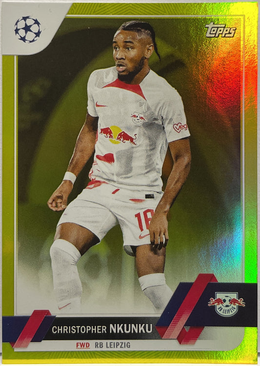 Christopher Nkunku 12/299 Yellow Foil Topps UCC 2022/23