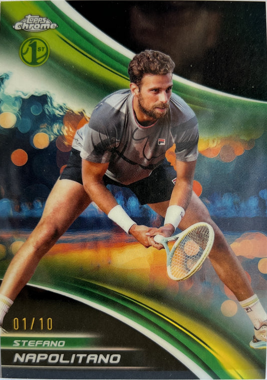Stefano Napolitano 1/10 1ST Black Topps Chrome Tennis 2025