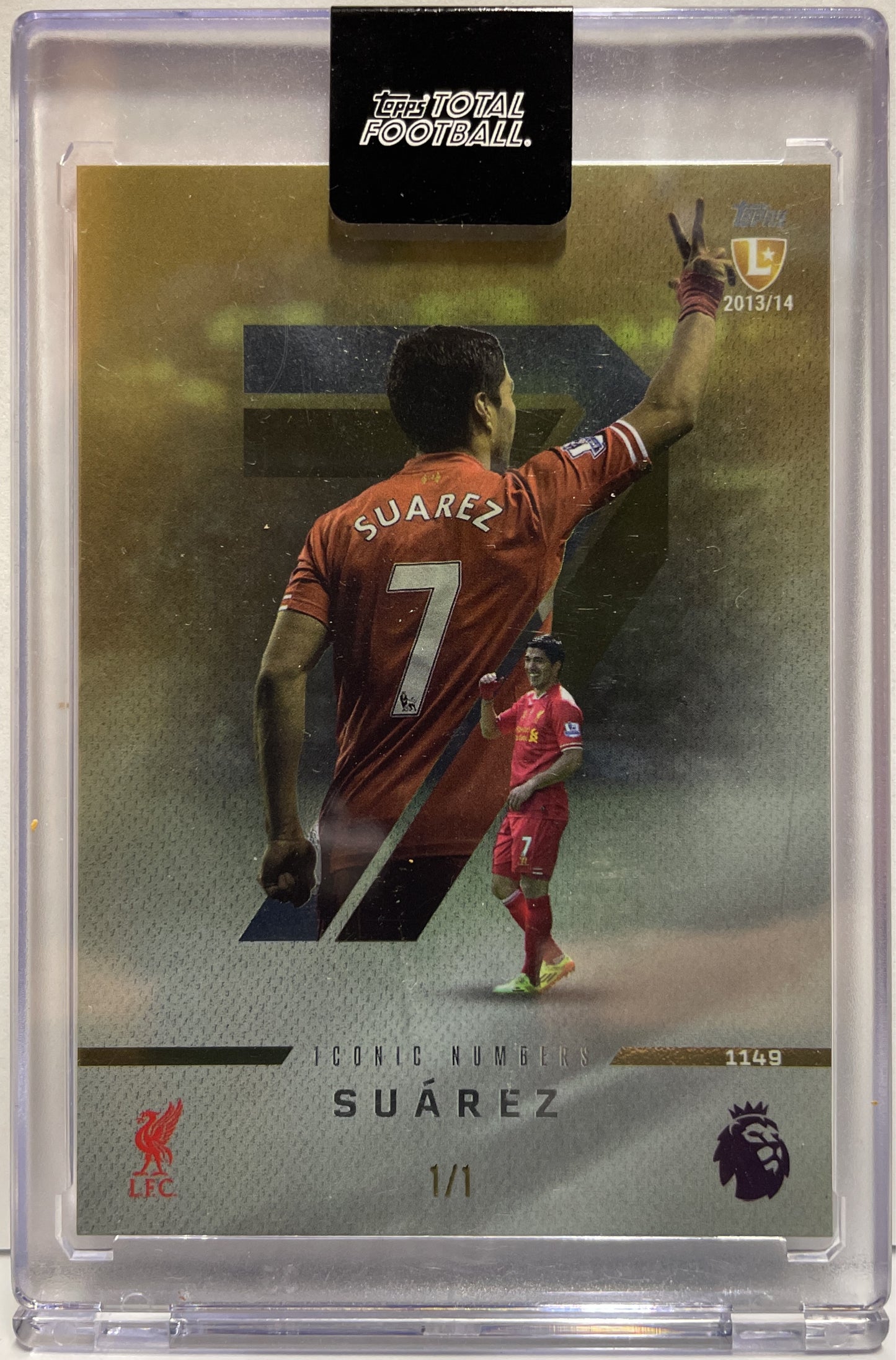 Luis Suarez 1/1 Iconic Numbers Topps Total Football 2024/25