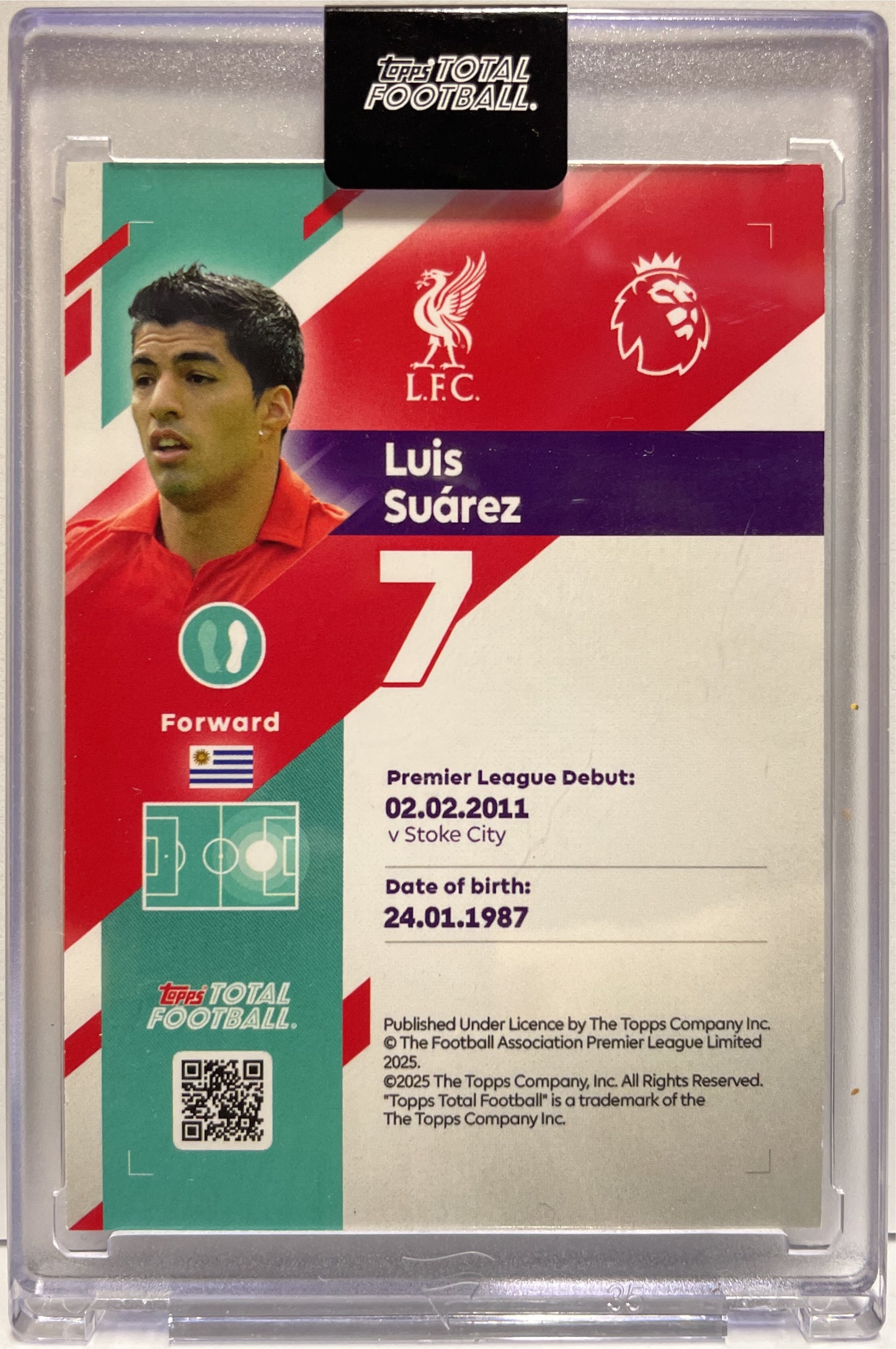 Luis Suarez 1/1 Iconic Numbers Topps Total Football 2024/25