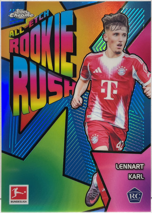 Lennart Karl All Etch Rookie Rush Topps Chrome Bundesliga 2025/26