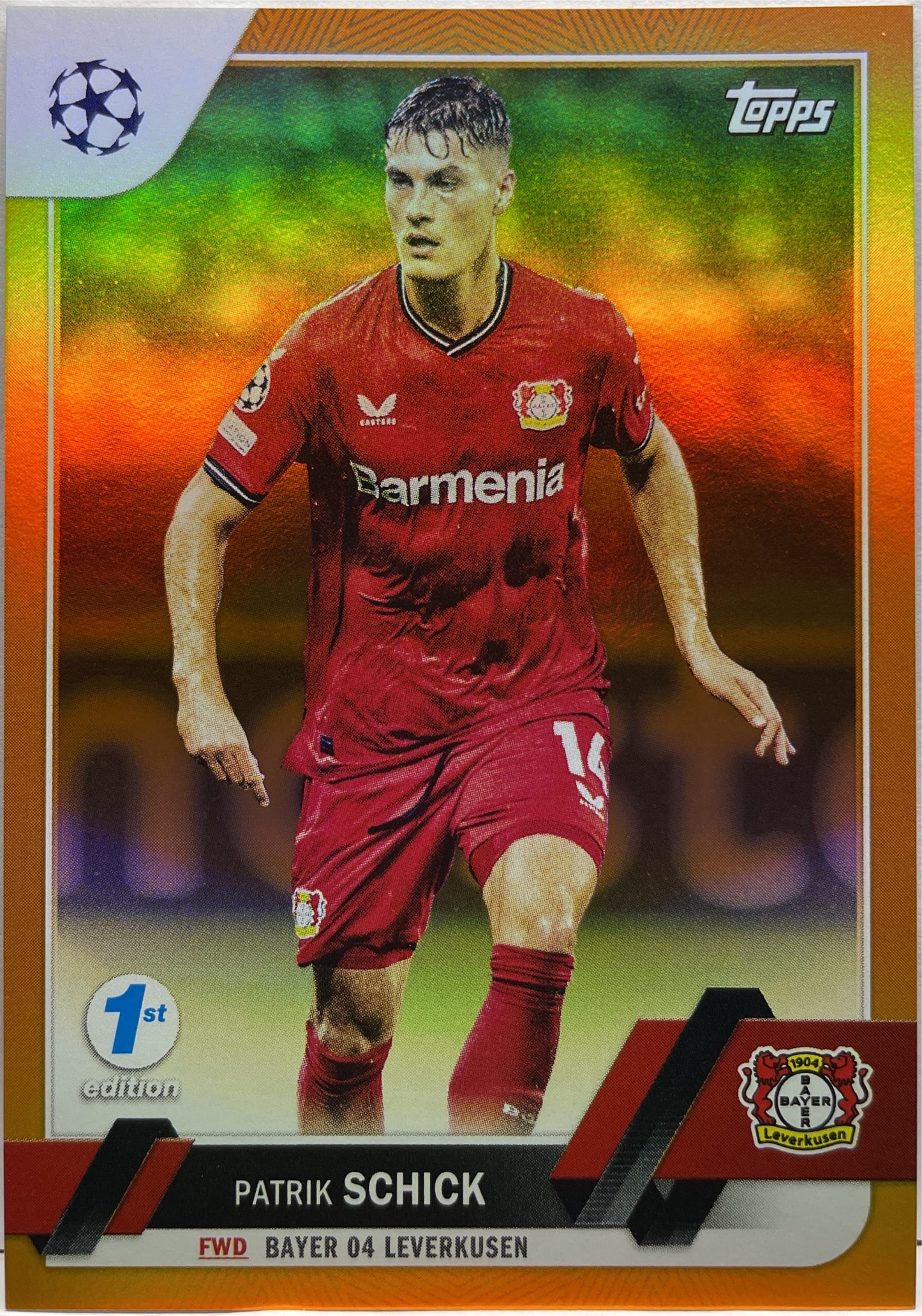 Patrik Schick 24/25 Orange Topps UCC 1ST Edition 2022/23