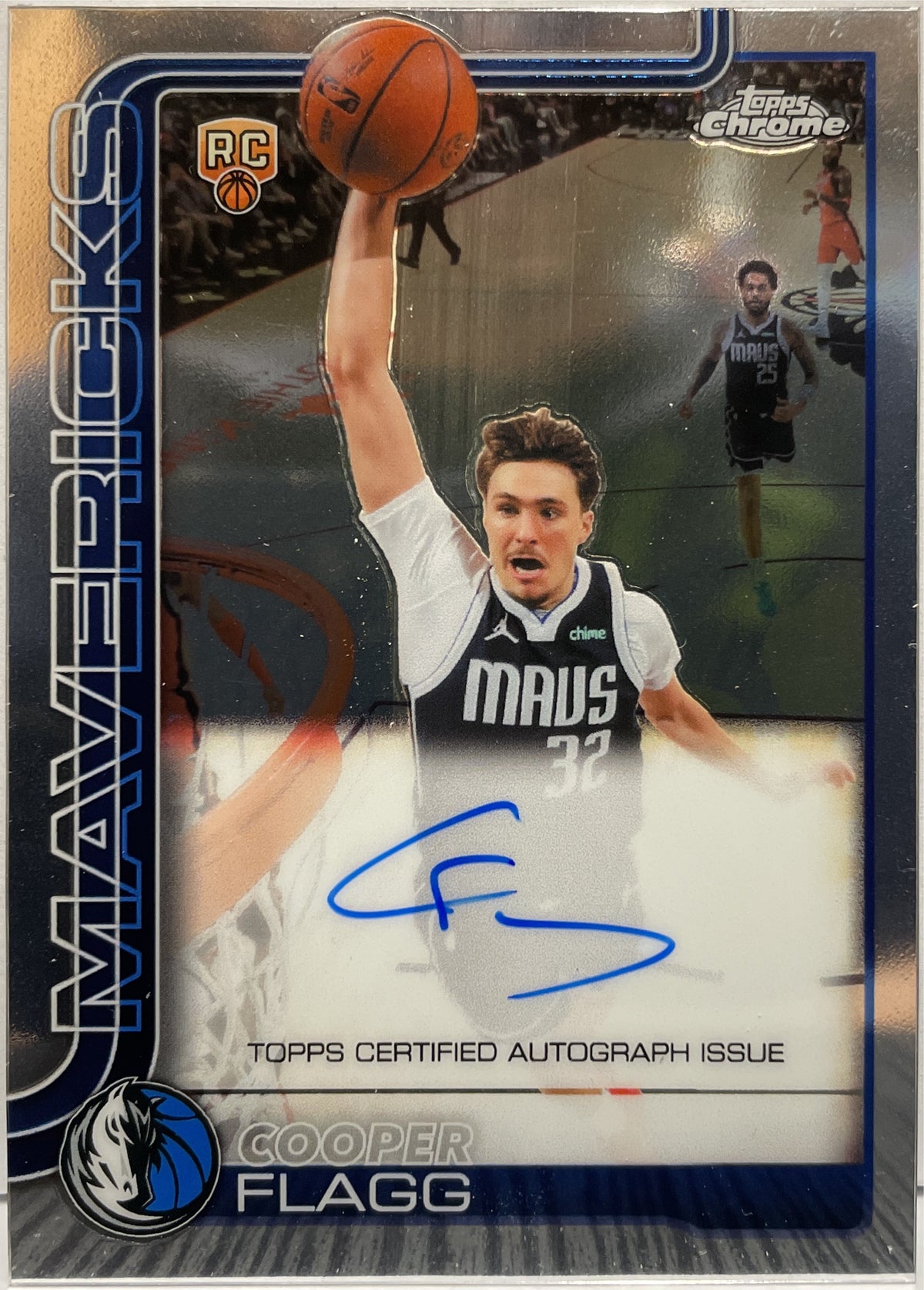 Cooper Flag Rookie Autograph Topps Chrome NBA Basketball 2025/26