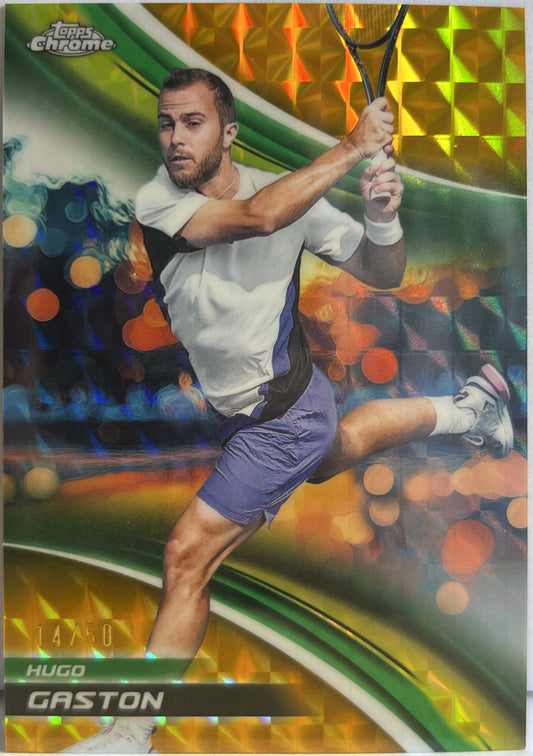 Hugo Gaston 14/50 Gold Geometric Topps Chrome Tennis 2025