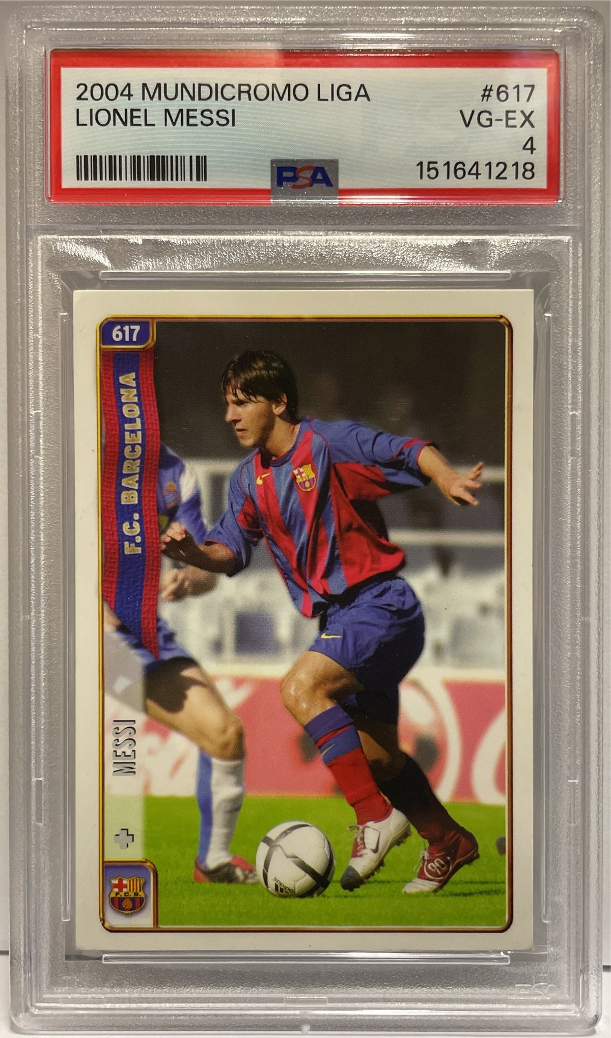 Lionel Messi Mundicromo La Liga 2004 PSA 4