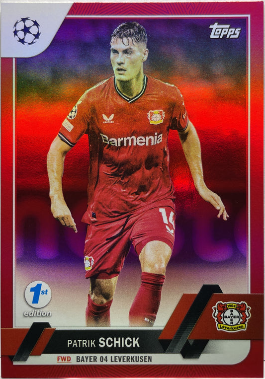 Patrik Schick 2/5 Red Topps UCC 1ST Edition 2022/23