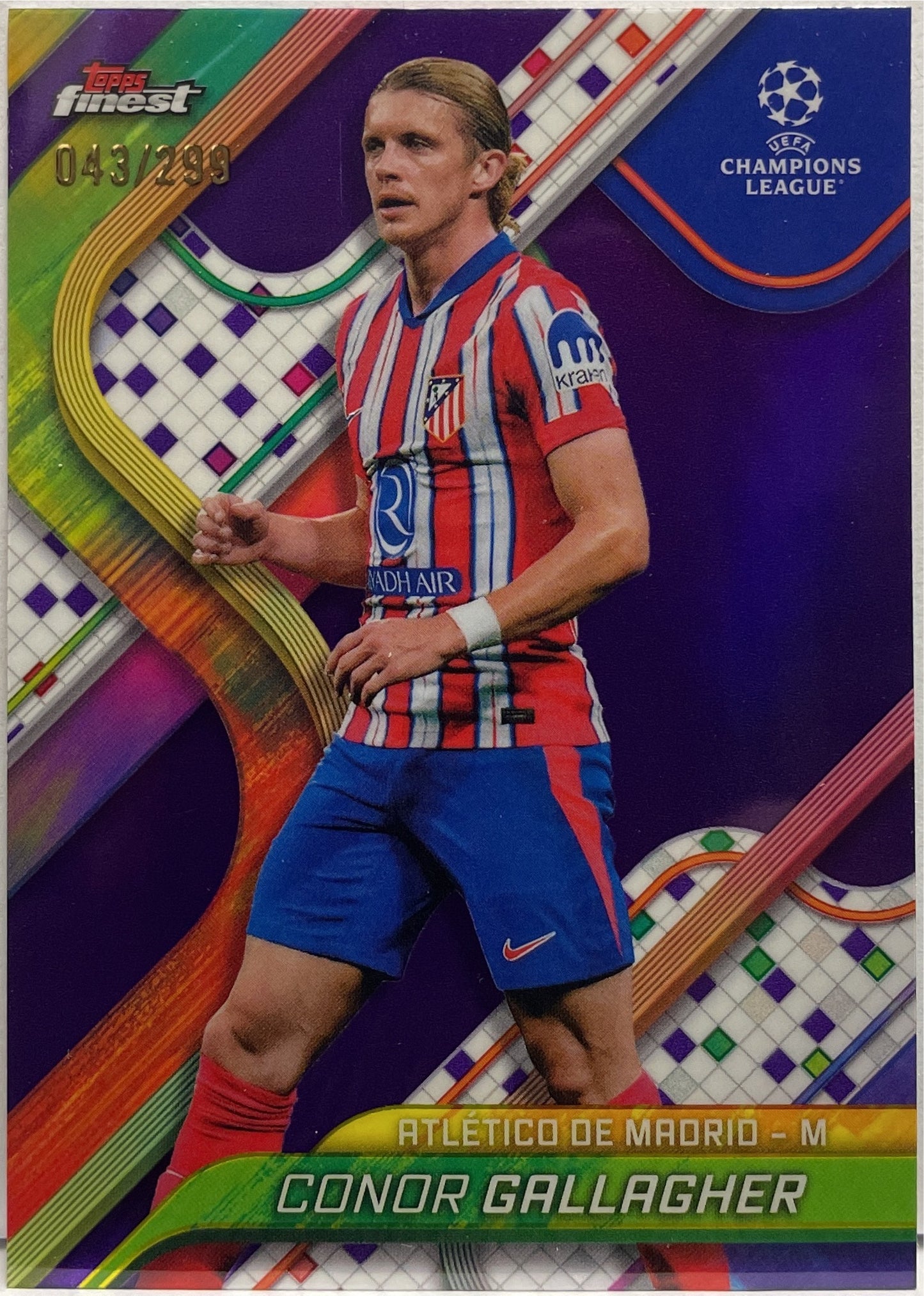 Conor Gallagher 43/299 Purple Topps Finest UCC 2024/25