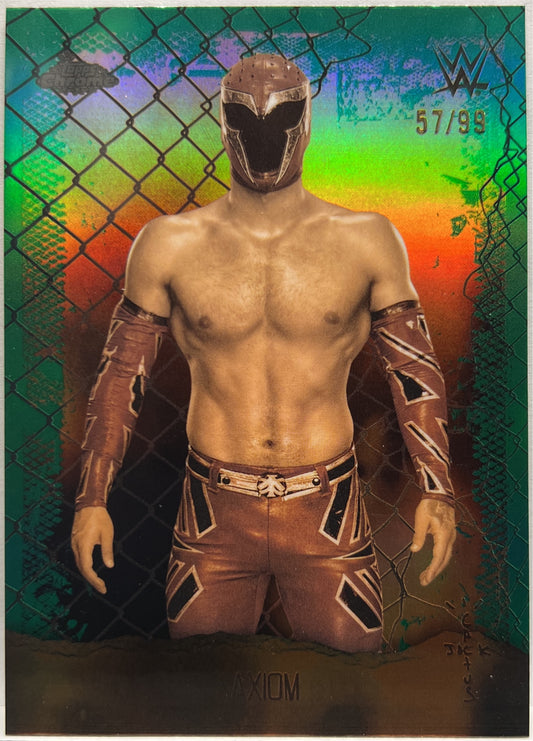 Axiom 57/99 Astro Knights Green Topps Chrome WWE x Cactus Jack 2025
