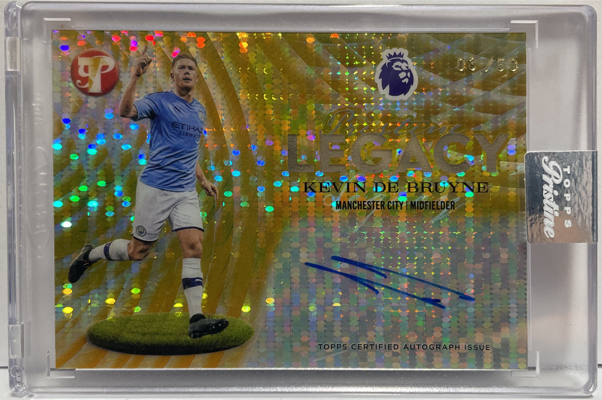 Kevin De Bruyne 3/50 Autograph Legacy Gold Topps Pristine EPL Premier League 2025/26