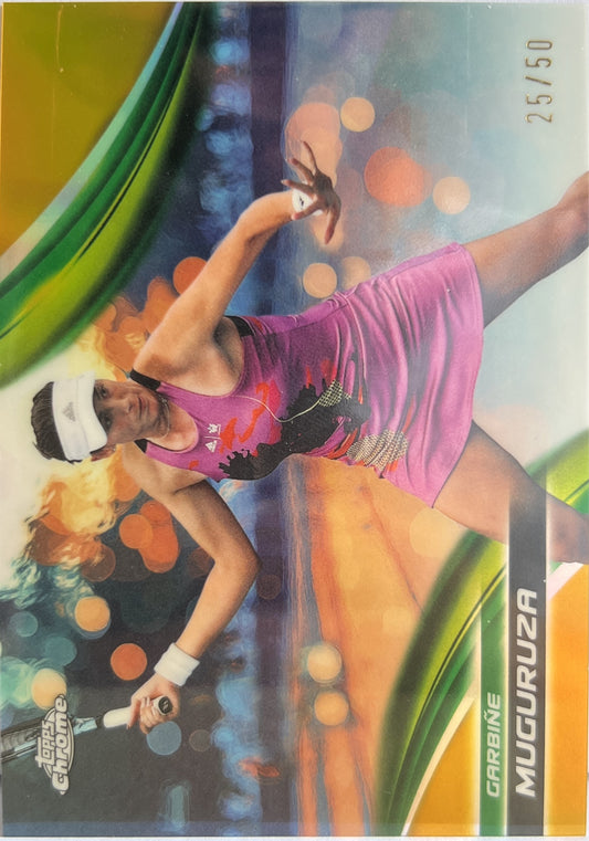 Garbine Maguruza 25/50 Gold Topps Chrome Tennis 2025