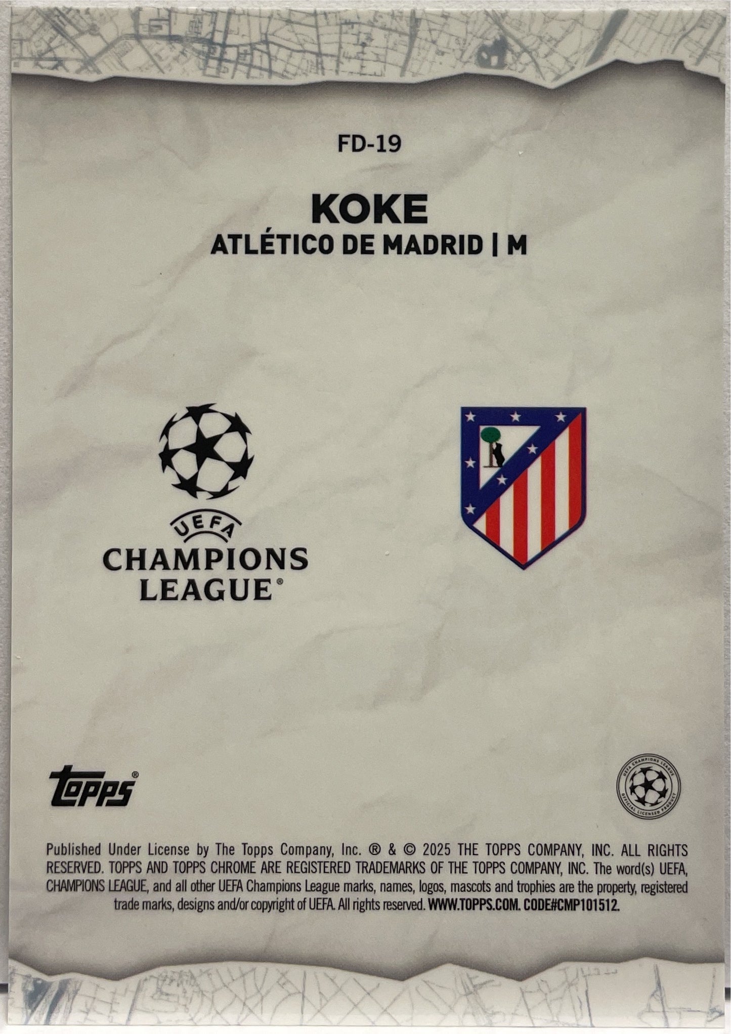 Koke 68/99 Final Destination Green Topps Chrome UCC 2024/25