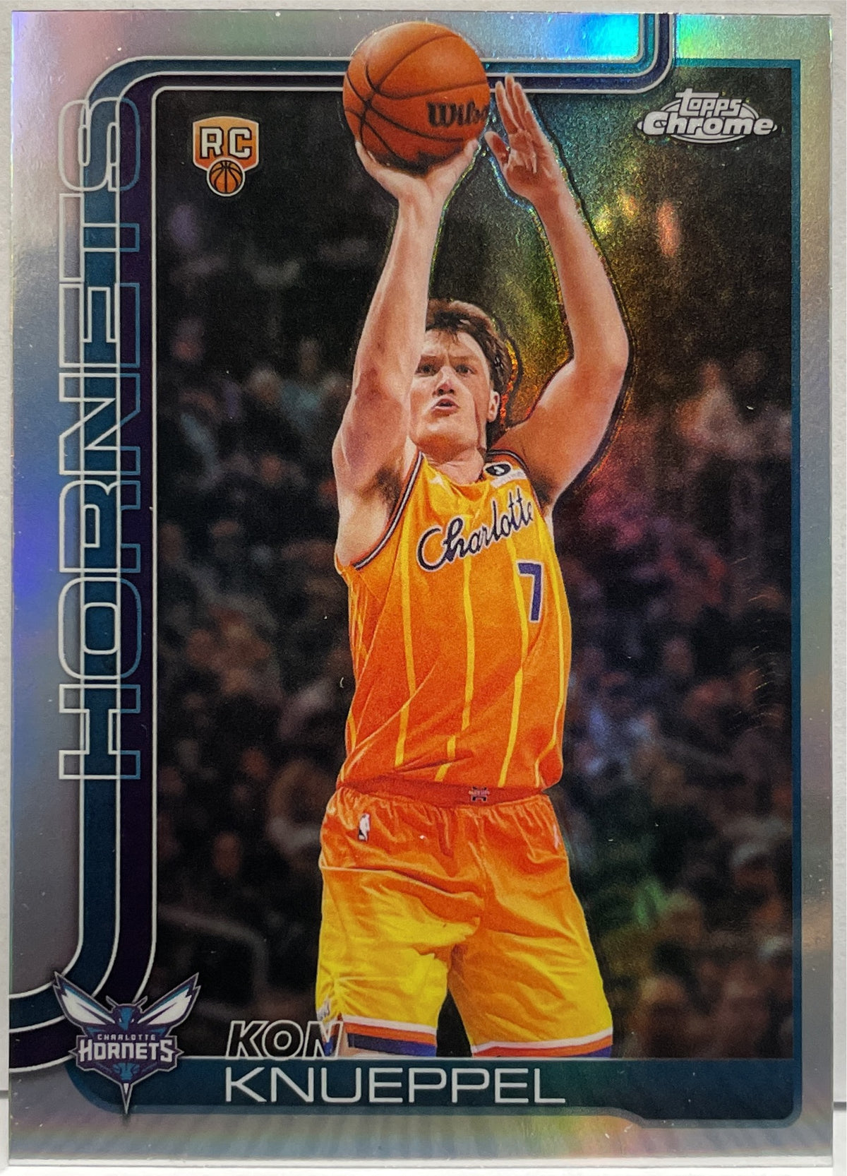 Kon Knueppel Rookie Refractor Topps Chrome NBA Basketball 2025/26