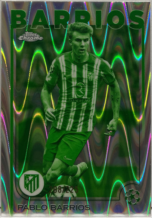Pablo Barrios 208/225 Night Vision RayWave Topps Chrome UCC 2024/25