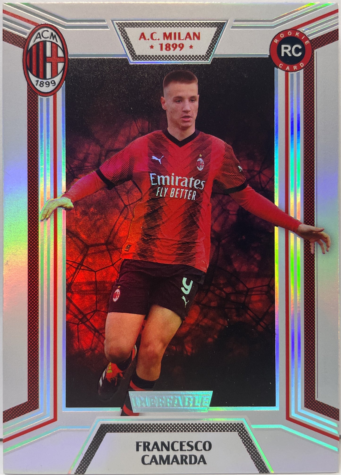 Francesco Camarda 24/49 Rookie Ineffable Reverse Color Daka Milan One & Two 2023/24