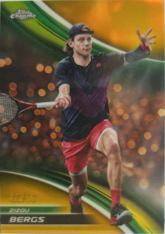 Zizou Bergs 45/50 Gold Topps Chrome Tennis 2025