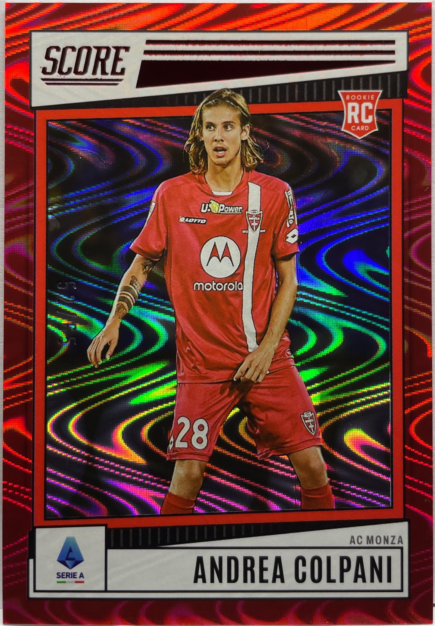 Andrea Colpani 52/65 Rookie Red Swirl Score Serie A 2022/23