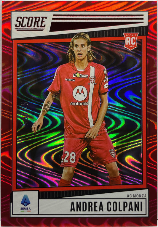 Andrea Colpani 52/65 Rookie Red Swirl Score Serie A 2022/23