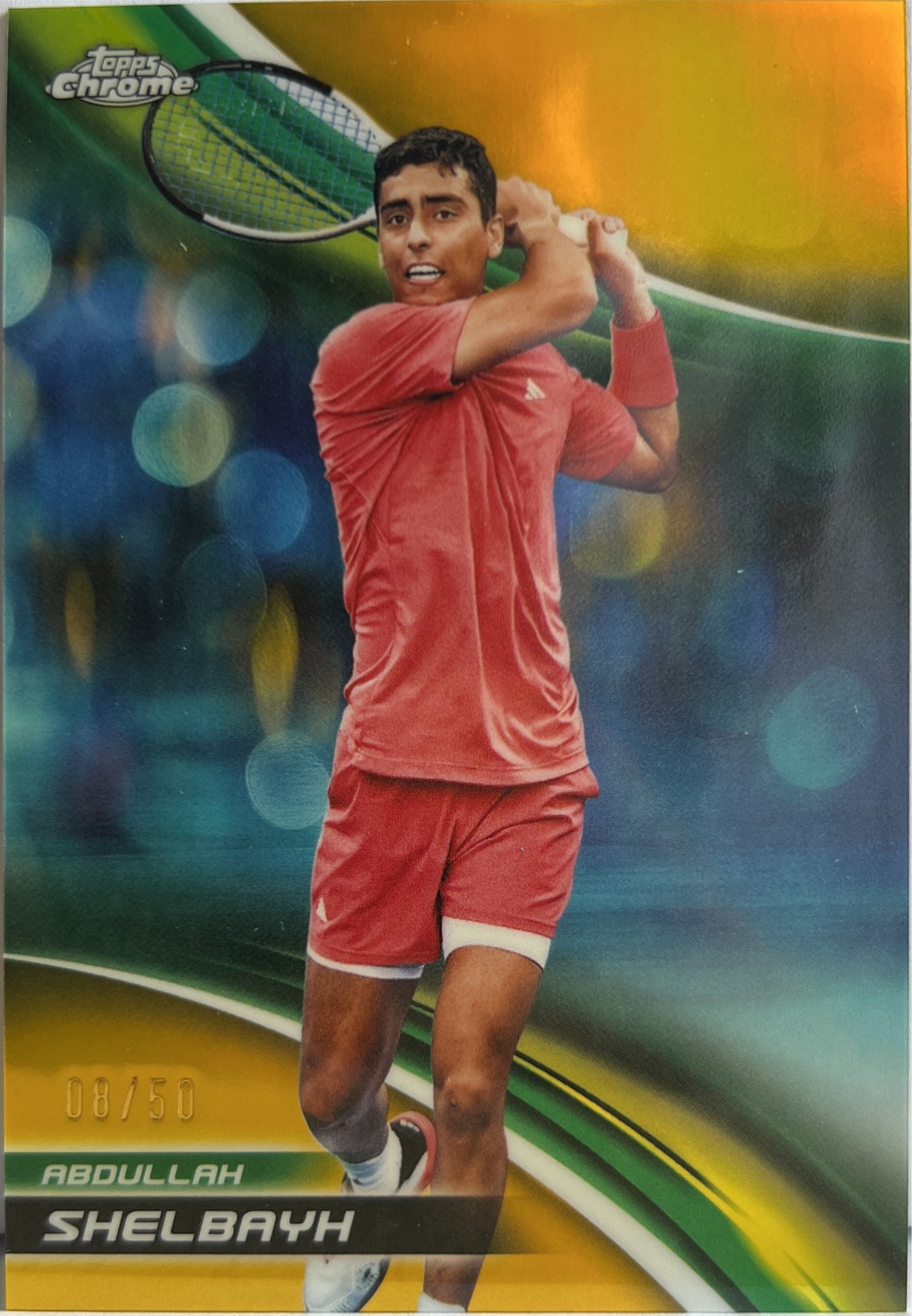 Abdullah Shelbayh 8/50 Gold Topps Chrome Tennis 2025