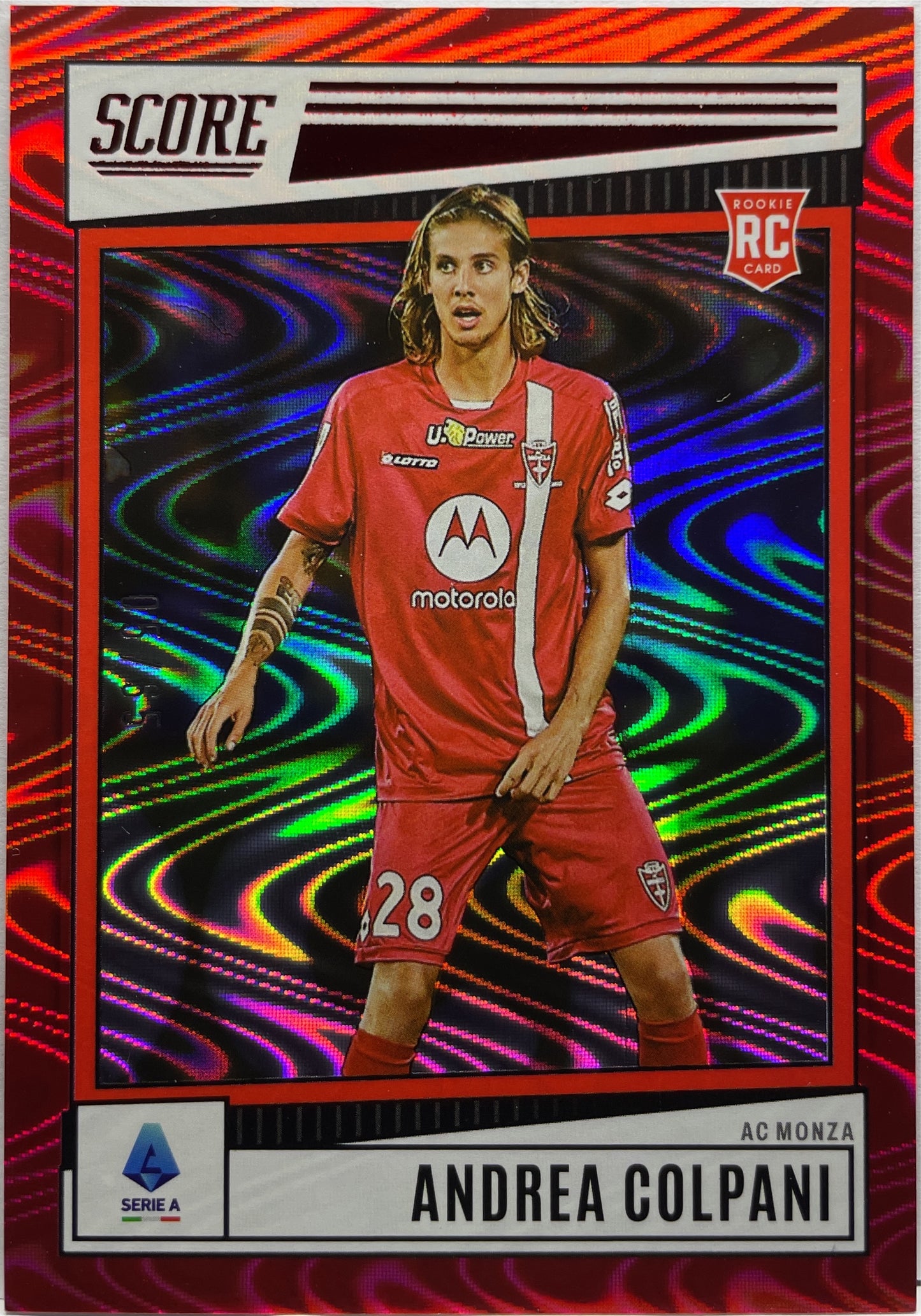 Andrea Colpani 5/65 Rookie Red Swirl Score Serie A 2022/23