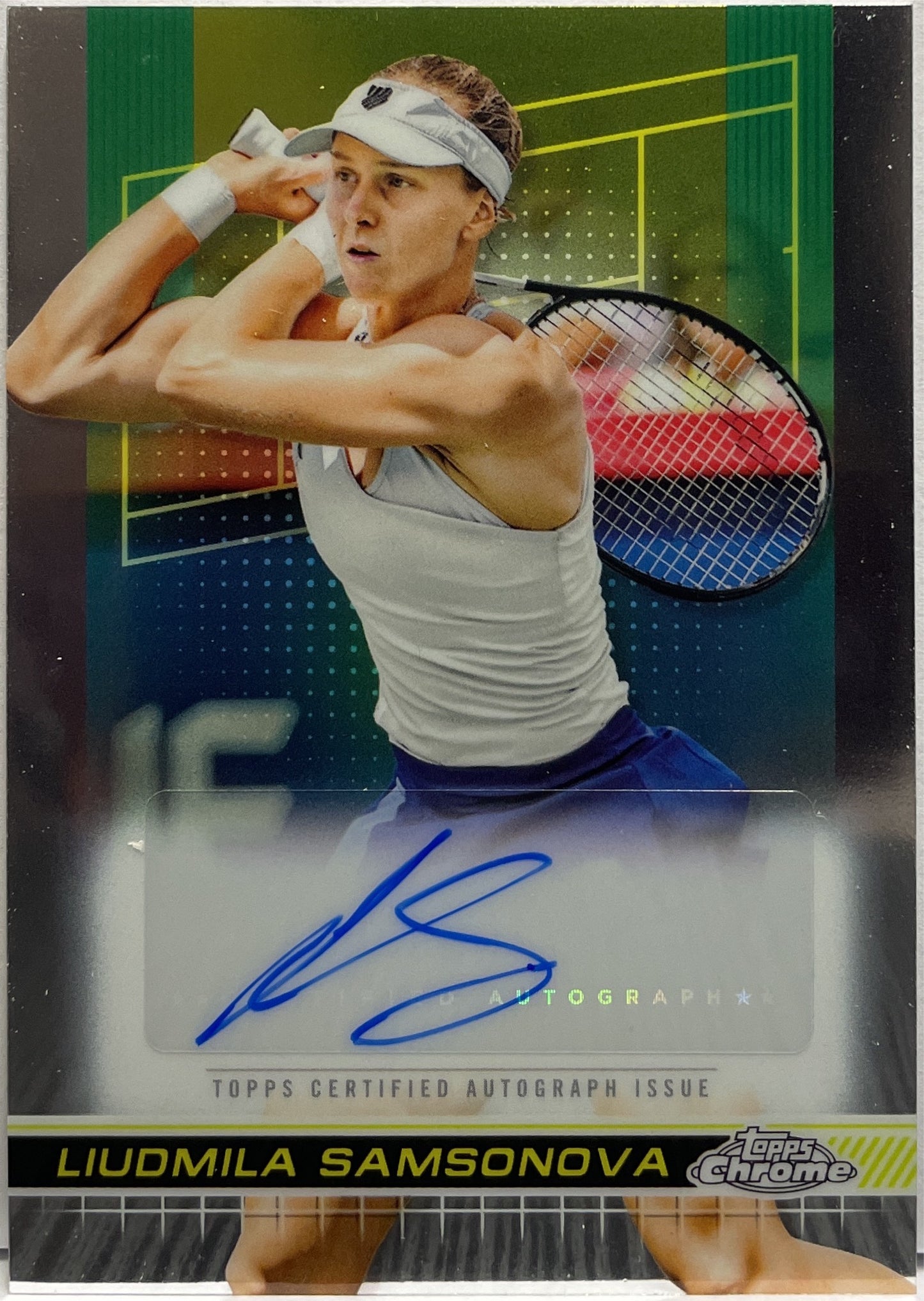 Liudmila Samsonova Autograph Topps Chrome Tennis 2024