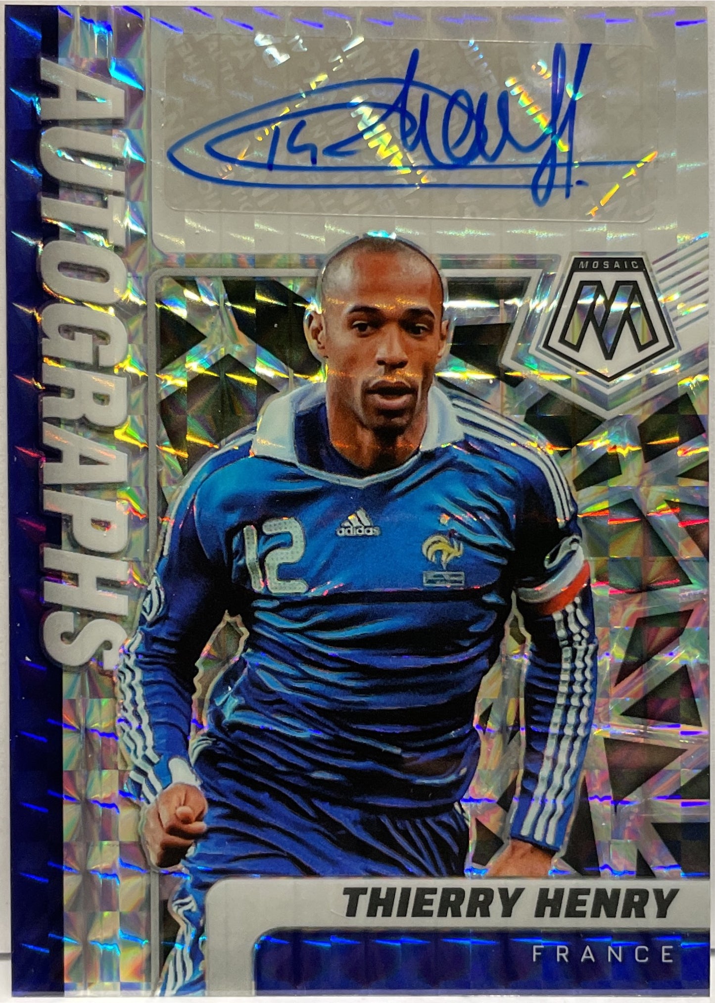 Thierry Henry Autograph Panini Mosaic Fifa Road To World Cup Qatar 2022