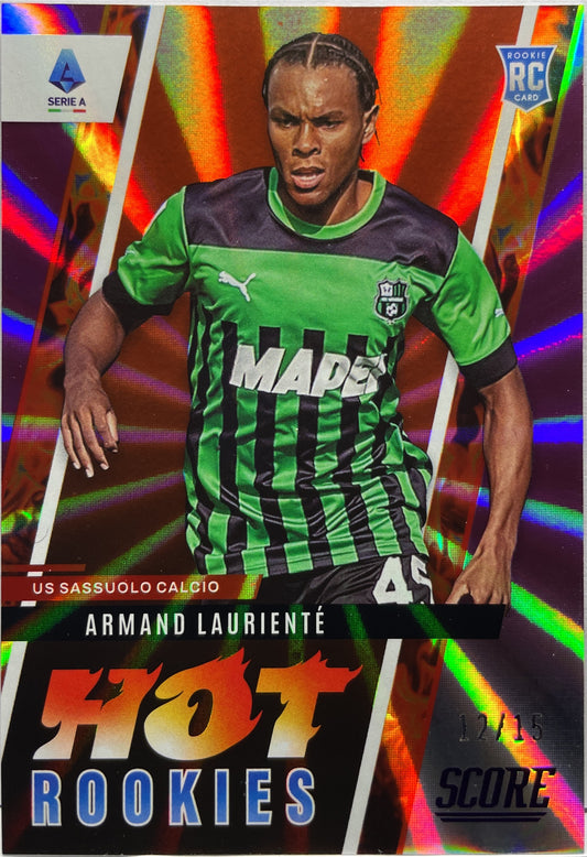 Armand Lauriente 12/15 Hot Rookies Purple Laser Score Serie A 2022/23